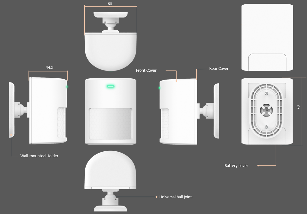 02 Sensor Gerak Nirkabel LORAWAN